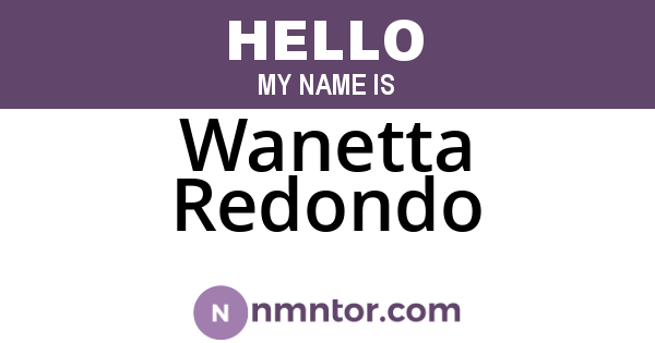 Wanetta Redondo