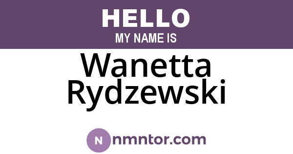 Wanetta Rydzewski