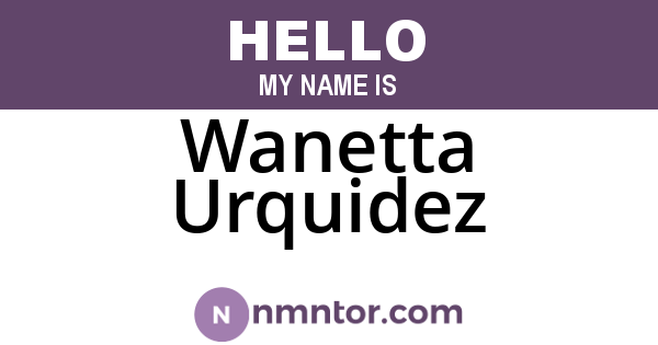 Wanetta Urquidez