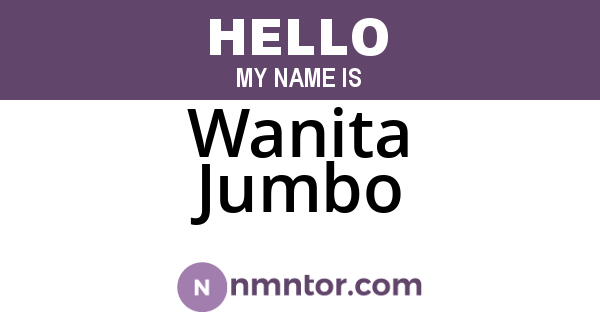 Wanita Jumbo