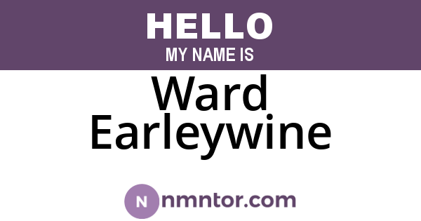 Ward Earleywine