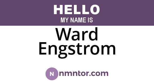 Ward Engstrom