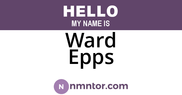 Ward Epps