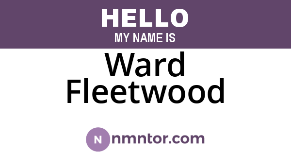 Ward Fleetwood