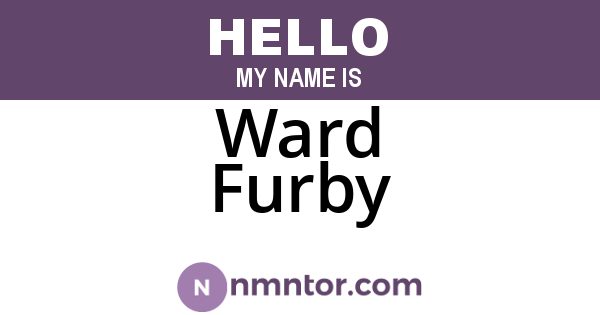 Ward Furby