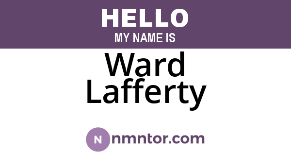 Ward Lafferty