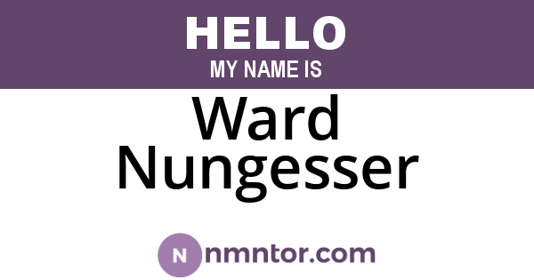 Ward Nungesser
