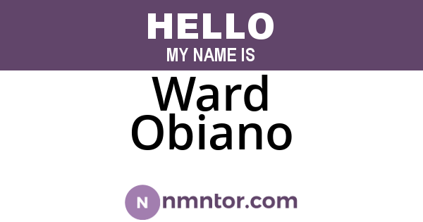 Ward Obiano