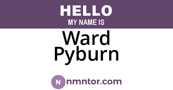 Ward Pyburn