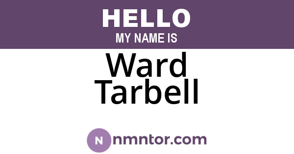Ward Tarbell
