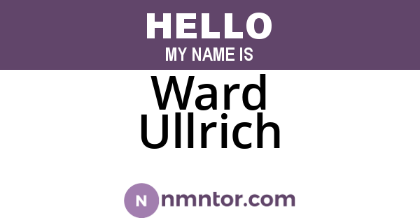 Ward Ullrich