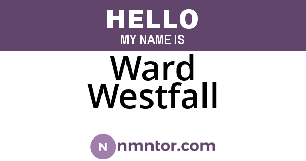 Ward Westfall