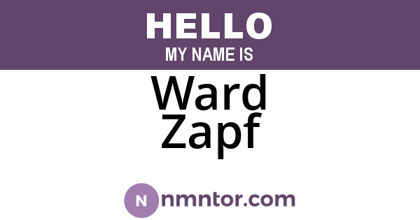 Ward Zapf