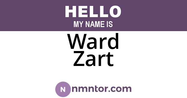 Ward Zart