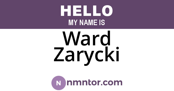 Ward Zarycki