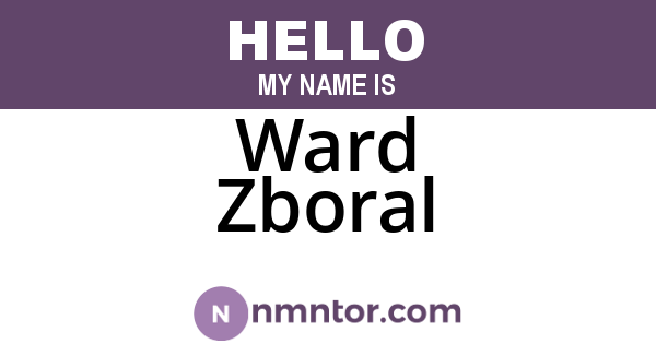 Ward Zboral