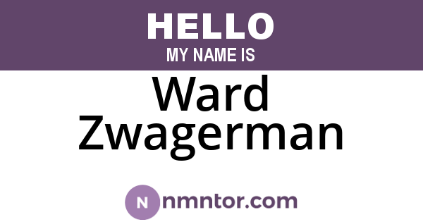 Ward Zwagerman