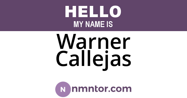 Warner Callejas