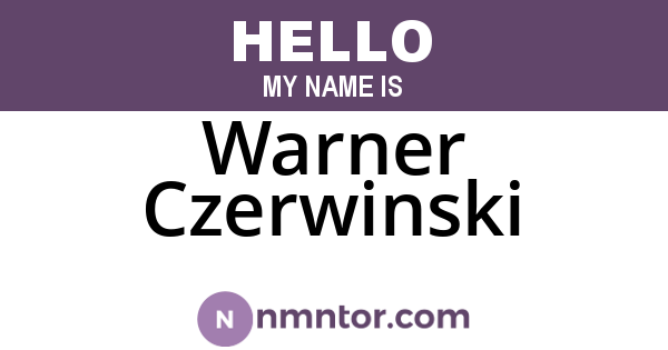 Warner Czerwinski