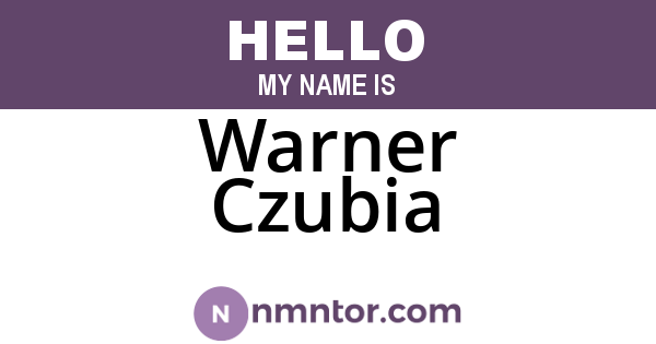 Warner Czubia