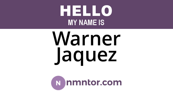 Warner Jaquez