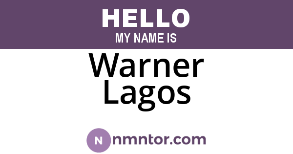 Warner Lagos