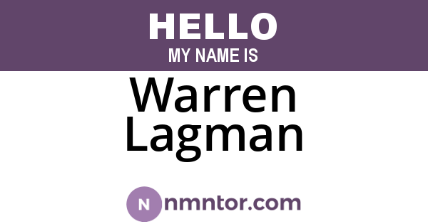 Warren Lagman