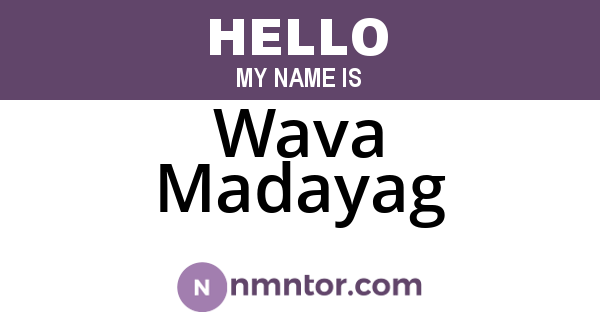 Wava Madayag