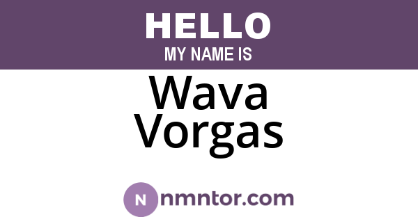 Wava Vorgas