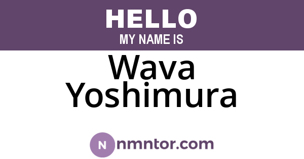 Wava Yoshimura