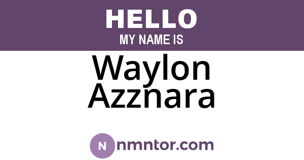 Waylon Azznara