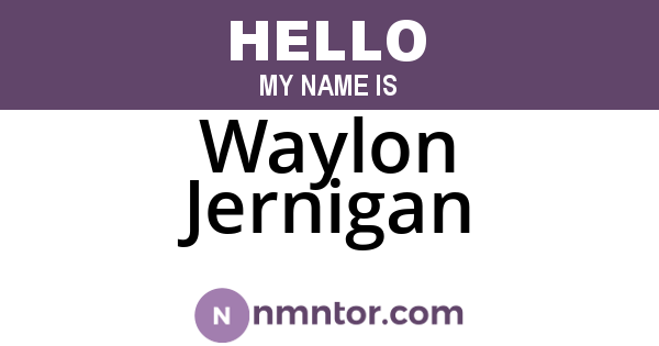 Waylon Jernigan