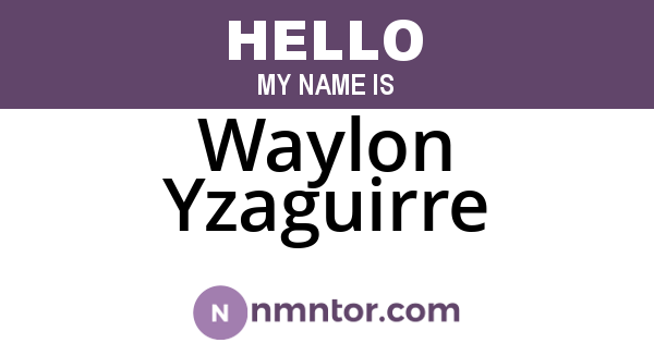 Waylon Yzaguirre