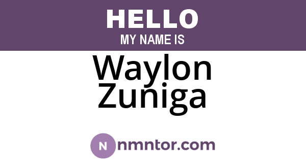Waylon Zuniga