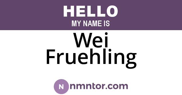 Wei Fruehling