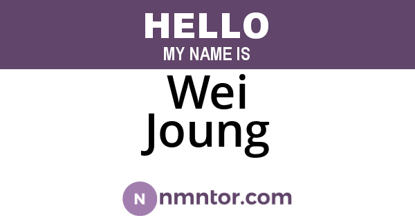 Wei Joung