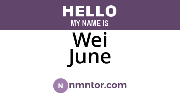 Wei June