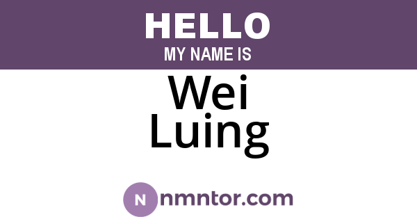 Wei Luing