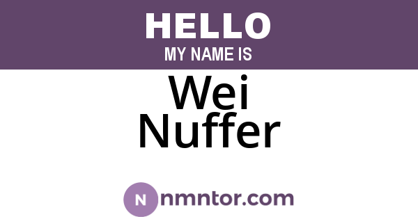 Wei Nuffer