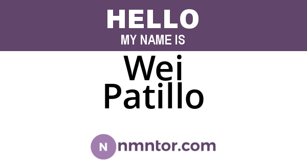 Wei Patillo