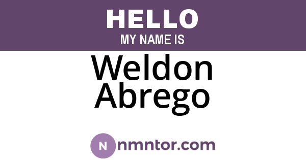 Weldon Abrego