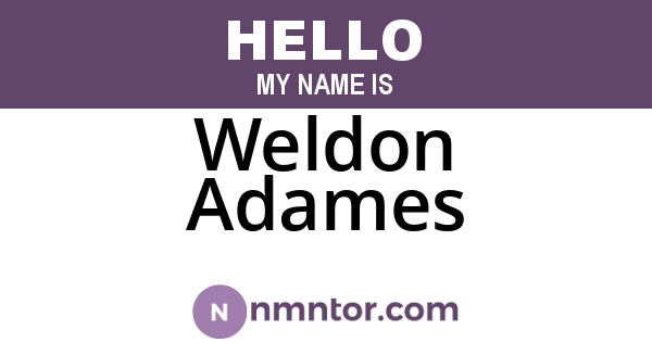 Weldon Adames