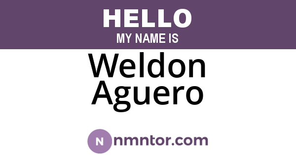 Weldon Aguero