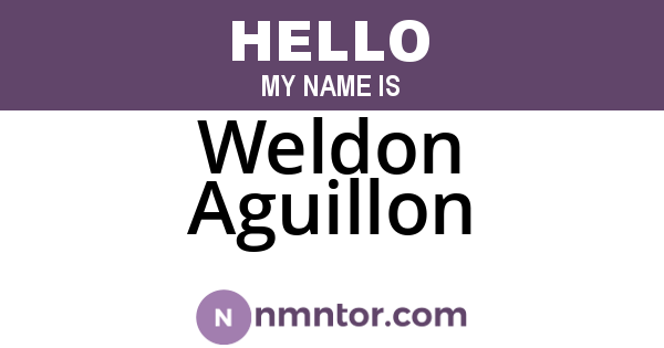 Weldon Aguillon