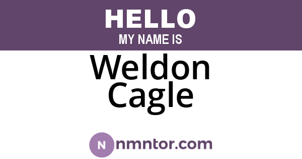 Weldon Cagle