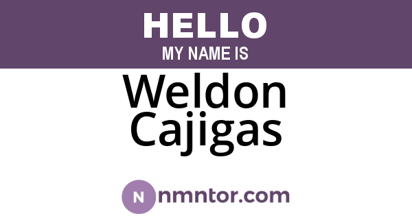 Weldon Cajigas