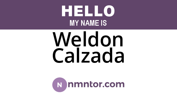 Weldon Calzada