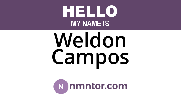 Weldon Campos