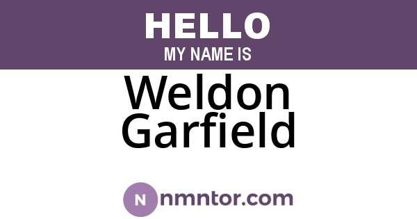Weldon Garfield