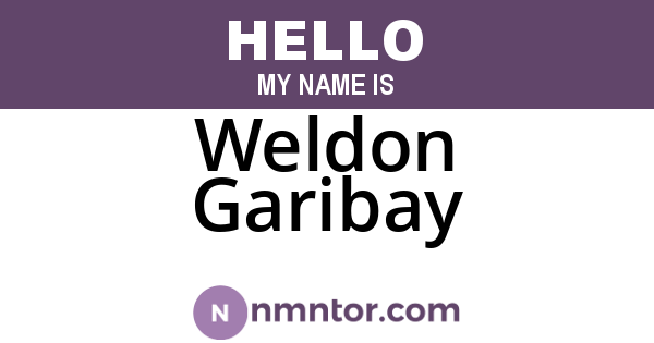 Weldon Garibay